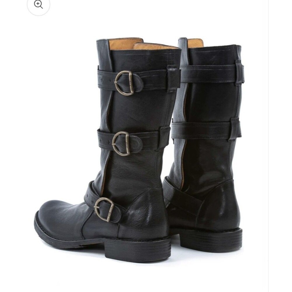 Fiorentini + Baker Mens Eternity 740 Boots Tall US 9 EU 42 Black Leather (Com2)
